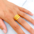 Radiant Reflective 22k Gold Iconic Ring