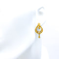 elevated-trendy-22k-gold-cz-hanging-earrings