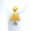 sparkling-regal-22k-gold-cz-hanging-earrings