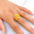 Impressive Overlapping 22k Gold Upscale Ring