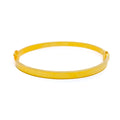 Delightful 21K Gold Skinny Screw Bangle Bracelet