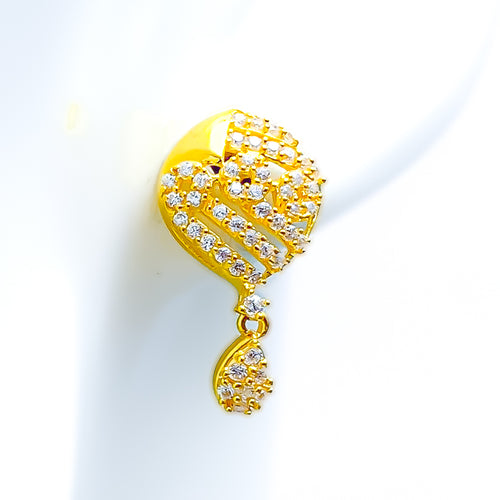 eternal-glowing-22k-gold-cz-hanging-earrings