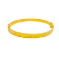 Elegant 21K Gold Thin Screw Bangle Bracelet