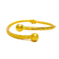 Magnificent Twisted 21K Gold Bangle Bracelet