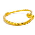 Magnificent Twisted 21K Gold Bangle Bracelet