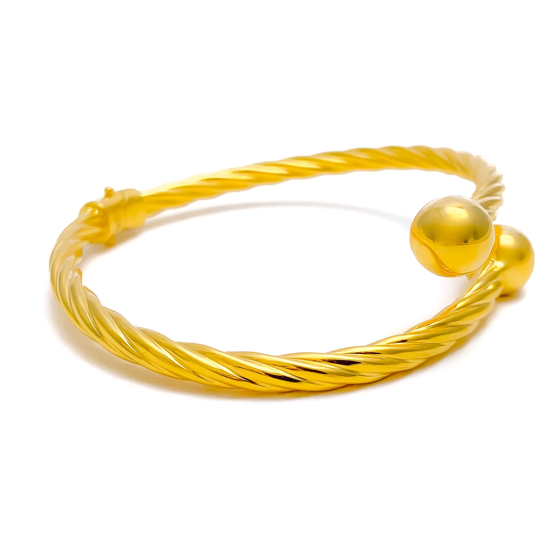 PAVOI Gold Plated Twisted Chunky Bangle Bracelet