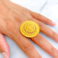 Refined Signature 22k Gold Statement Ring