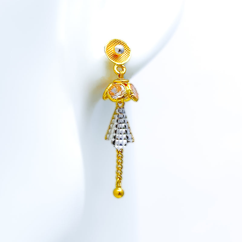 blooming-two-tone-22k-gold-cz-earrings