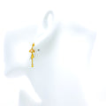 blooming-two-tone-22k-gold-cz-earrings