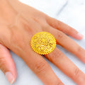 Versatile Glamorous 22k Gold Statement Ring