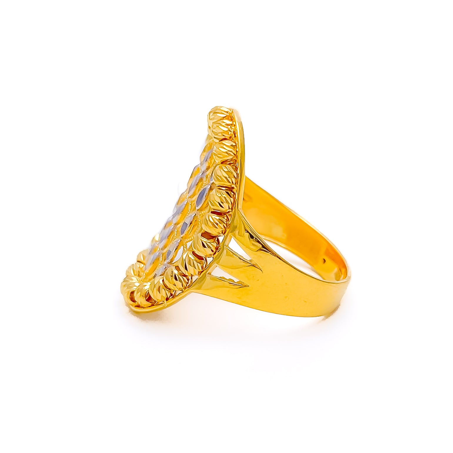 Striking Oval 22k Gold Ring – Andaaz Jewelers