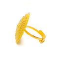 Detailed Delightful 22k Gold Statement Ring 