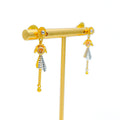 blooming-two-tone-22k-gold-cz-earrings