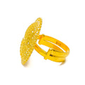 Everlasting Filigree Oval 22k Gold Statement Ring 