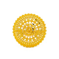 Dressy Intricate Floral 22k Gold Statement Ring 