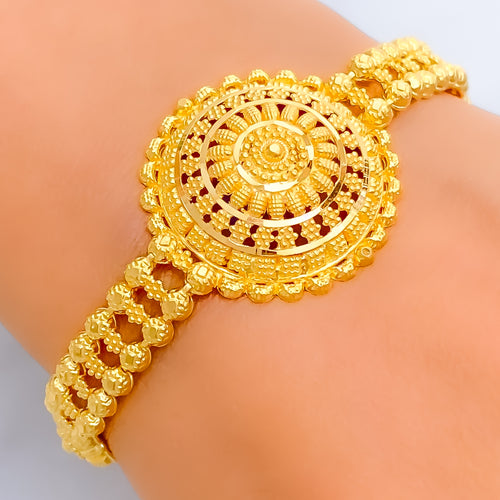 Ritzy Captivating 22k Gold Bracelet