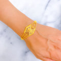 Opulent Adorned 22k Gold Bracelet