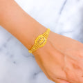 Brilliant Jazzy 22k Gold Bracelet