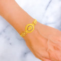 Bold Geometric 22k Gold Bracelet