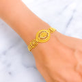 Bold Geometric 22k Gold Bracelet