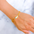 Gorgeous Enamel 21k Gold Bracelet