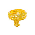 shimmering-tassel-22k-gold-band-ring