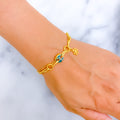 Lovely Bold Charm 21k Bracelet