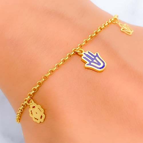 Modish Trendy 21k Charm Bracelet