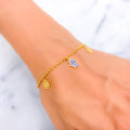 Modish Trendy 21k Charm Bracelet