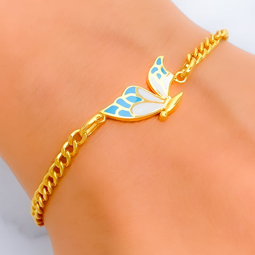 Dazzling Adorned 21k Charm Bracelet