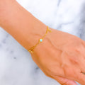 Stunning Adorned 21k Gold Bracelet