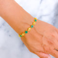 Evergreen Charming 21k Gold Bracelet