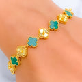 Evergreen Charming 21k Gold Bracelet