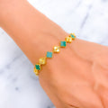 Evergreen Charming 21k Gold Bracelet