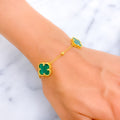 Dressy Artistic 21k Gold Bracelet