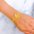 Brilliant Ethereal 22k Gold Bracelet