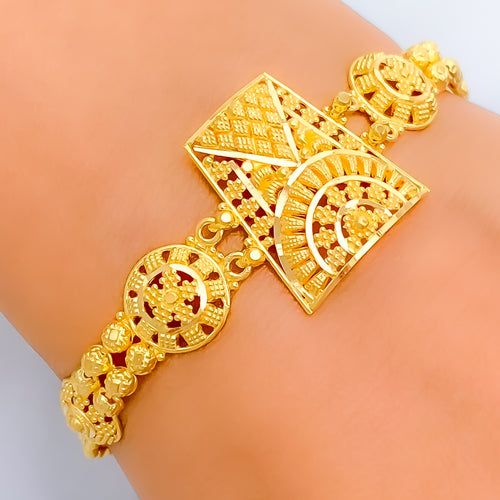 Brilliant Ethereal 22k Gold Bracelet