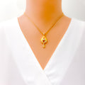 radiant-palatial-22k-gold-cz-pendant-set