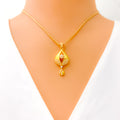 radiant-palatial-22k-gold-cz-pendant-set