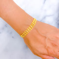 Sleek Iconic 22k Gold Bracelet