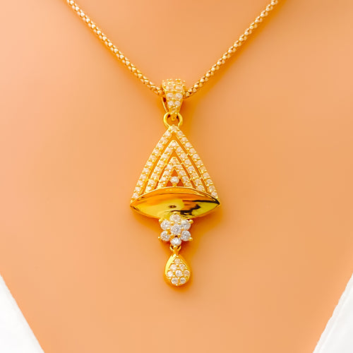 lovely-shimmering-22k-gold-cz-pendant-set