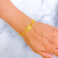 Geometric Elegant 22k Gold Bracelet