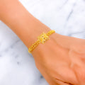 Geometric Elegant 22k Gold Bracelet