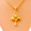 glowing-elevated-22k-gold-cz-pendant-set