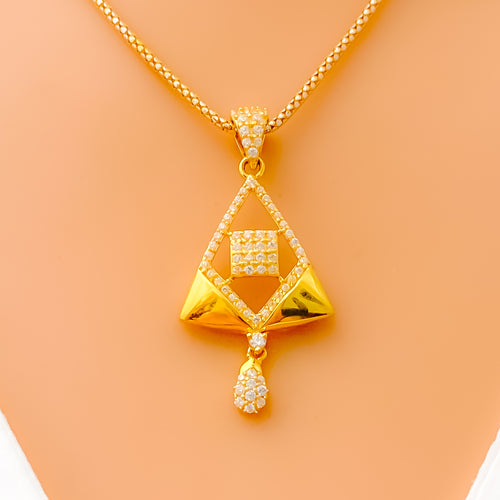 glowing-elevated-22k-gold-cz-pendant-set