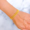 Luminous Fashionable 22k Gold Bracelet