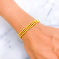 Luminous Fashionable 22k Gold Bracelet