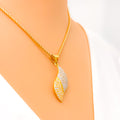 bespoke-alluring-22k-gold-cz-pendant-set