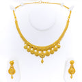 Graduating Striped 22k Gold Necklace Set