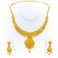 Refined Glamorous 22k Gold Necklace Set